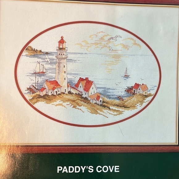Elsa Williams Paddy’s Cove Counted Cross  Stitch Kit Lighthouse Seascape 10”x14” - Picture 2 of 10